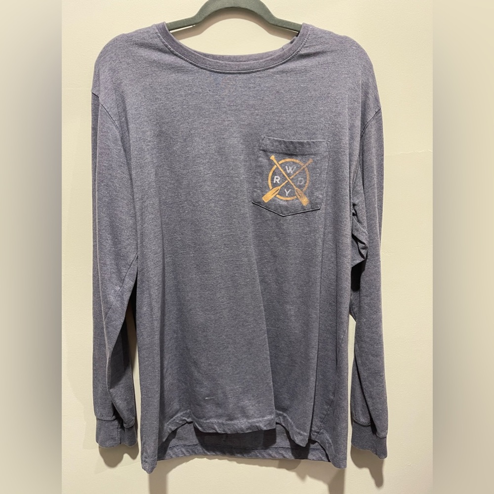 Mens long sleeve pocket tee